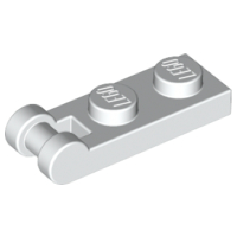 Plaat, Aangepast 1x2 met handvat White